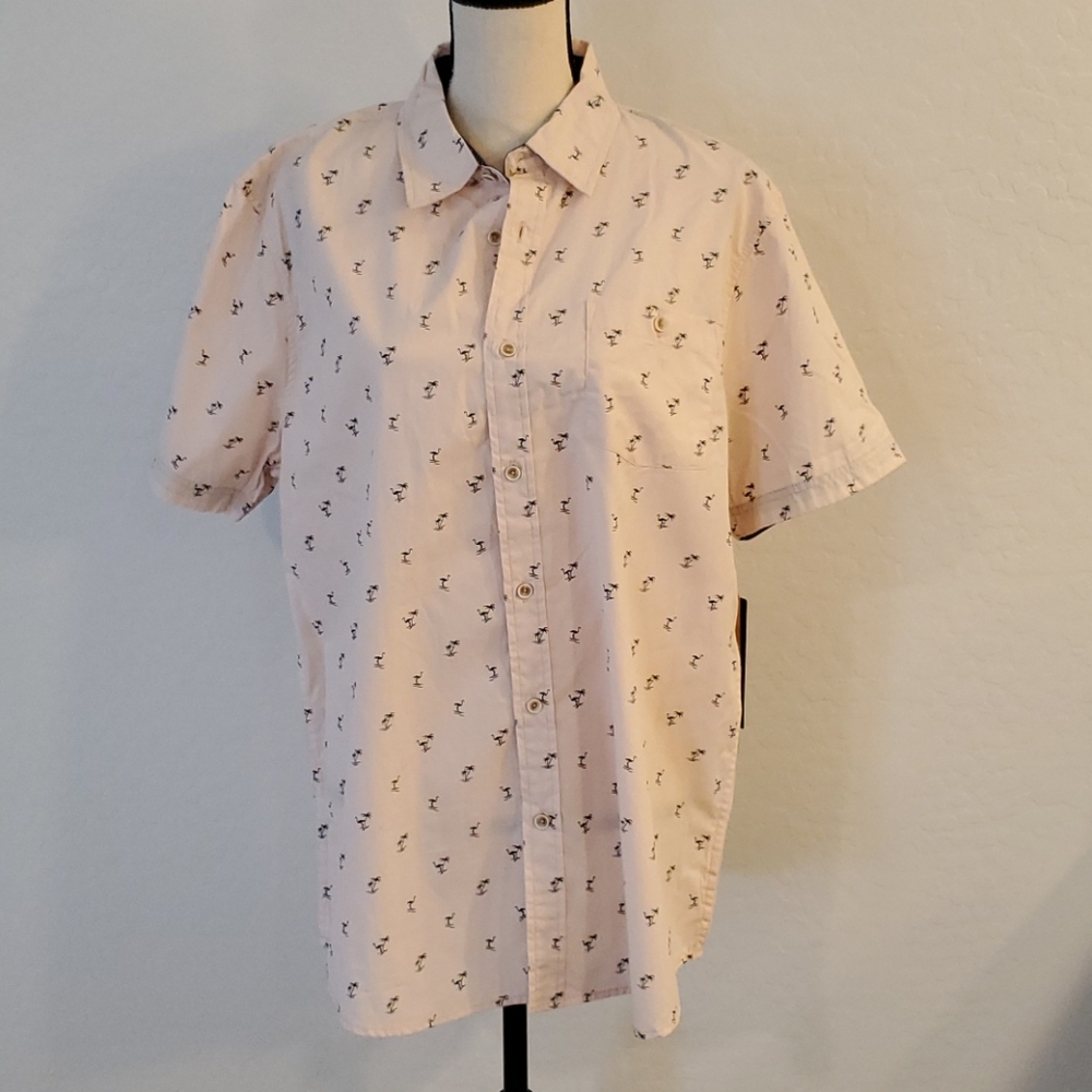 Lee Flamingo Button Up Large Shirt